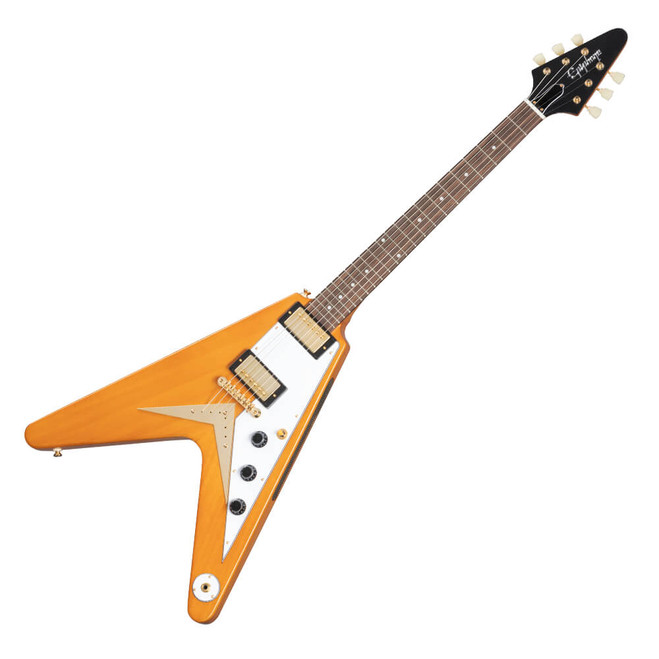 Epiphone 1958 Korina Flying V - Aged Natural | Rich Tone Music