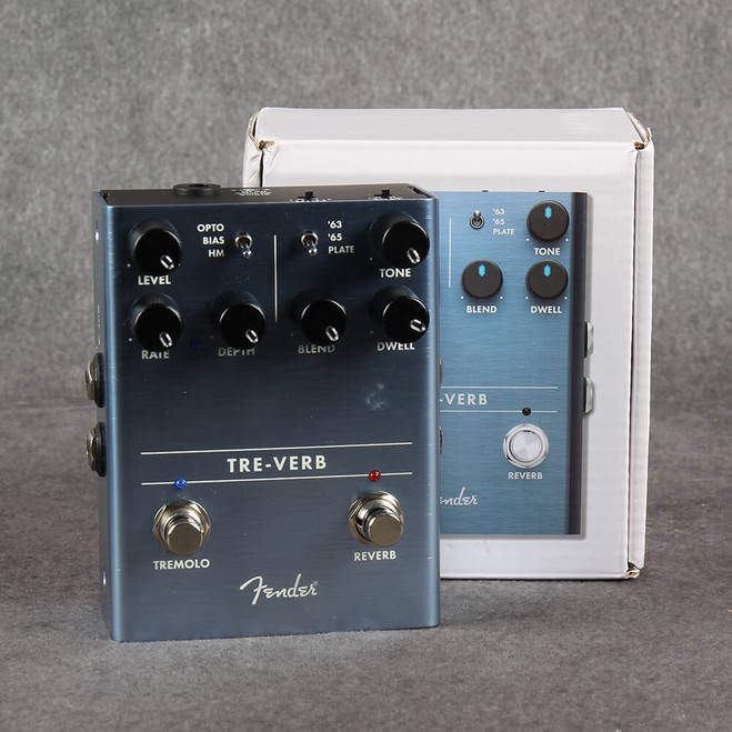 Fender Tre-Verb Tremolo / Reverb Pedal - Boxed - 2nd Hand