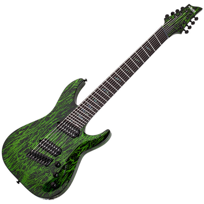 Schecter C-8 Multiscale Silver Mountain - Toxic Venom