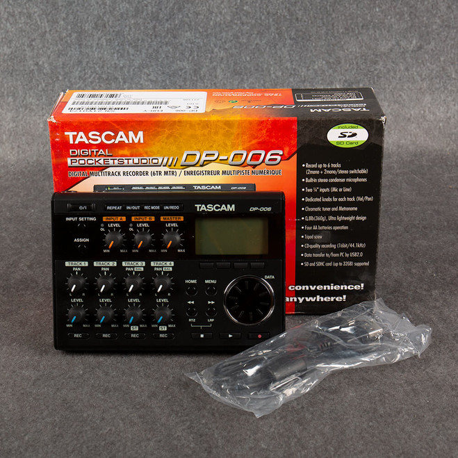 Tascam DP-006 6-Track Digital Pocketstudio - Boxed - 2nd Hand