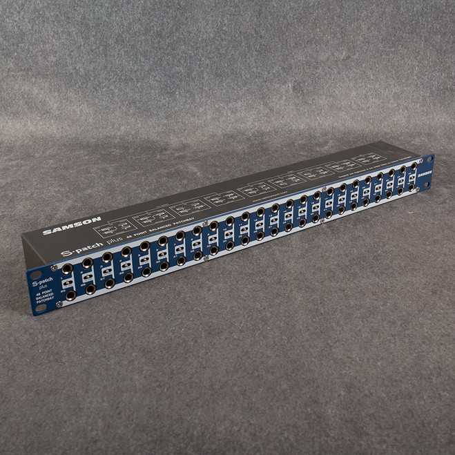 Samson S-Patch Plus 48 Point Balanced Patch Bay - 2nd Hand