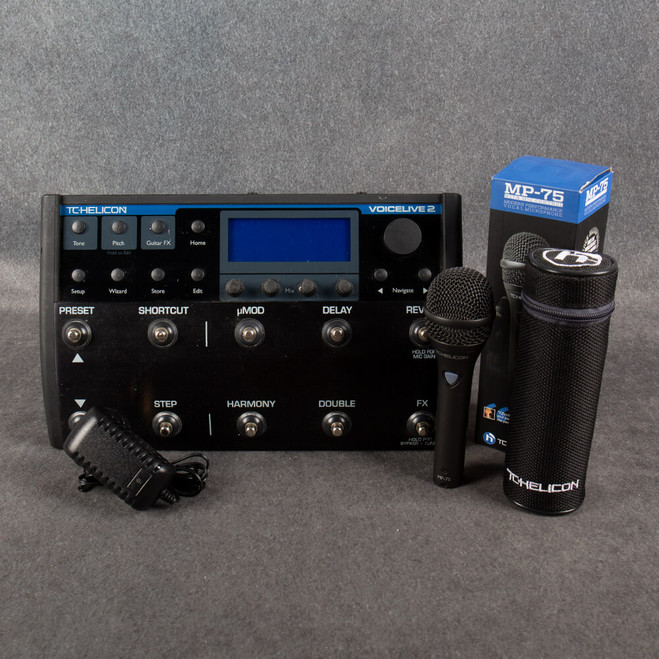 TC Helicon VoiceLive 2 with PSU - MP-75 Microphone - 2nd Hand