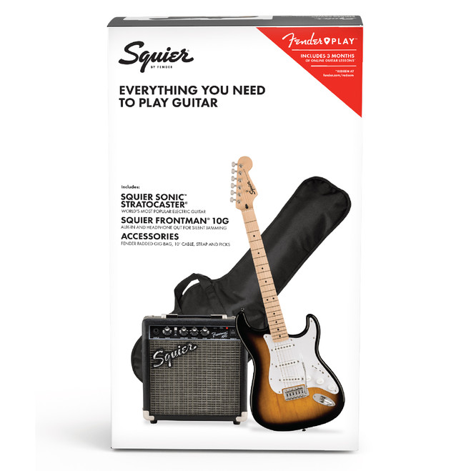 Squier Sonic Stratocaster Pack - 2-Colour Sunburst