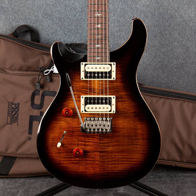 PRS SE Custom 24 - Left Handed - Black Gold Burst - Gig Bag - 2nd Hand