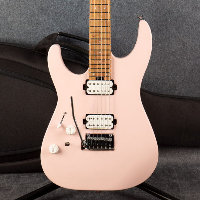 Charvel Pro-Mod DK24 HH 2PT CM - Left Handed - Satin Shell Pink - Bag - 2nd Hand