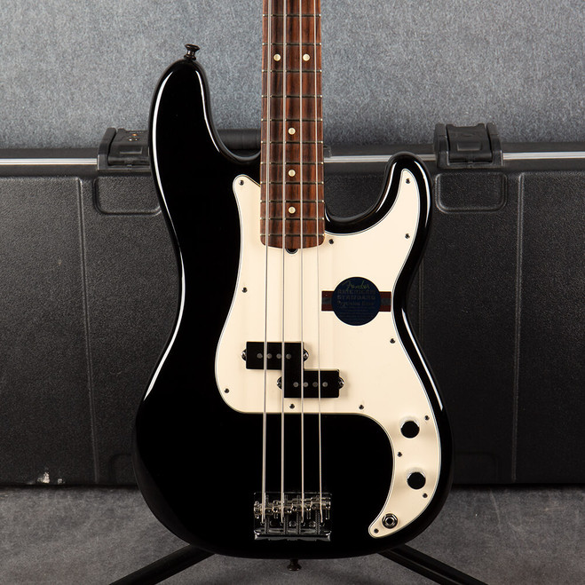 Fender American Standard Precision Bass - Black - Hard Case - 2nd Hand (125439)