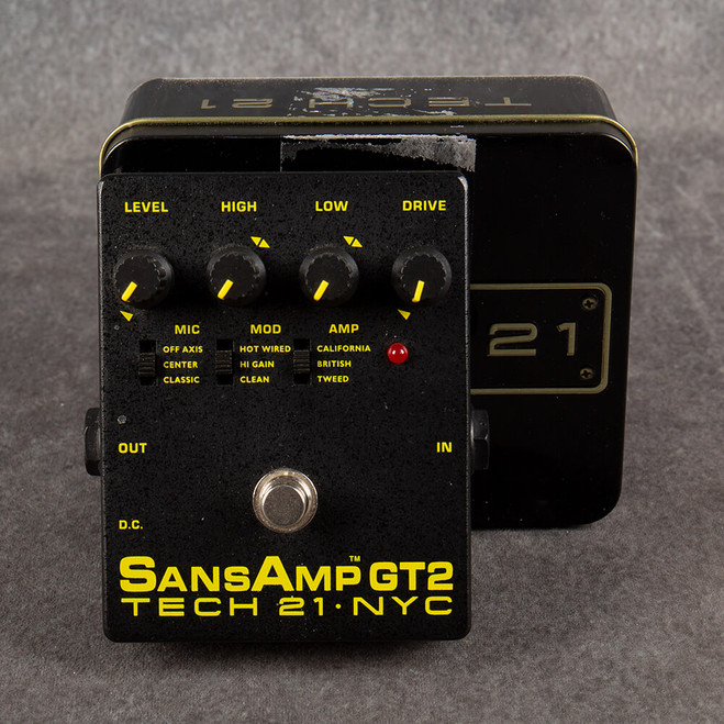 Tech 21 SansAmp GT2 Tube Amp Emulator Pedal - Boxed - 2nd Hand