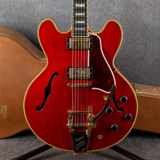 Gibson Memphis ES-355 - Bigsby - Cherry - Hard Case - 2nd Hand