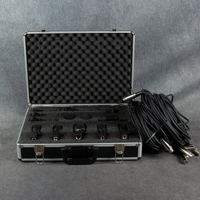 G4M 7 Drum Mic Set with Cables - Hard Case - 2nd Hand