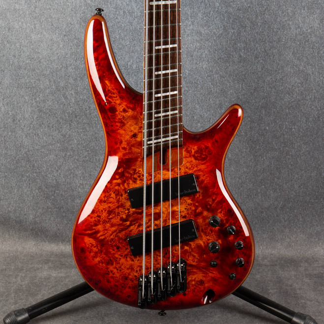 Ibanez SRMS805-BTT Multiscale 5 String Bass - Brown Toppers Burst - 2nd Hand