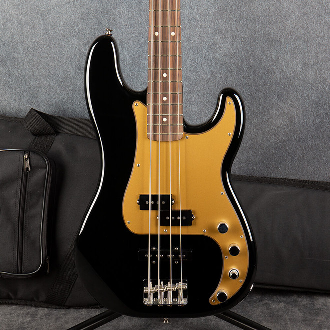 Fender Deluxe Active Precision Bass Special - Black - Gig Bag - 2nd Hand