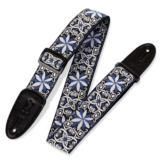 Levy's Print Series Jacquard Weave 2" Guitar Strap - 60s Hootenanny, Style 10