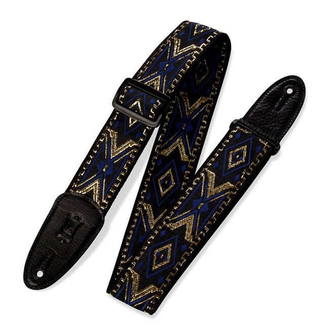 Levy's Print Series Jacquard Weave 2" Guitar Strap - 60s Hootenanny, Style 18