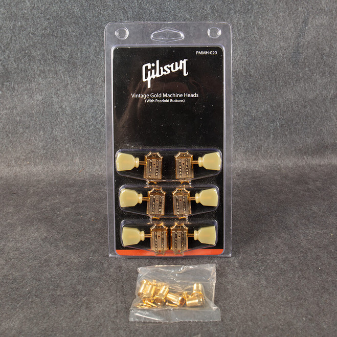 Gibson Vintage Gold Machine Heads with Pearloid Buttons - Boxed - 2nd Hand