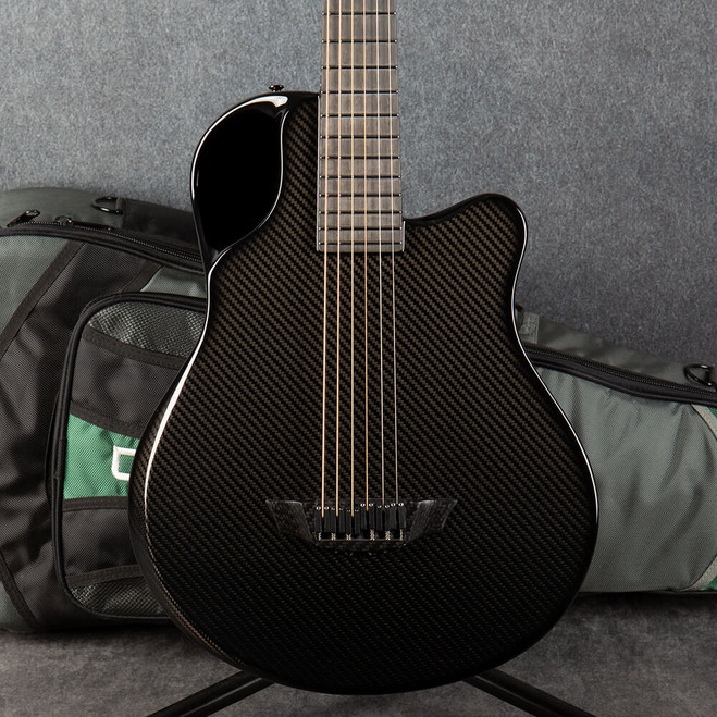 Emerald Guitars X7 Parlor Guitar - Carbon Fiber - Gig Bag - 2nd Hand
