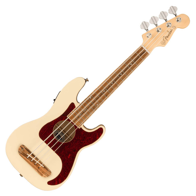 Fender Fullerton Precision Bass Ukulele - Olympic White