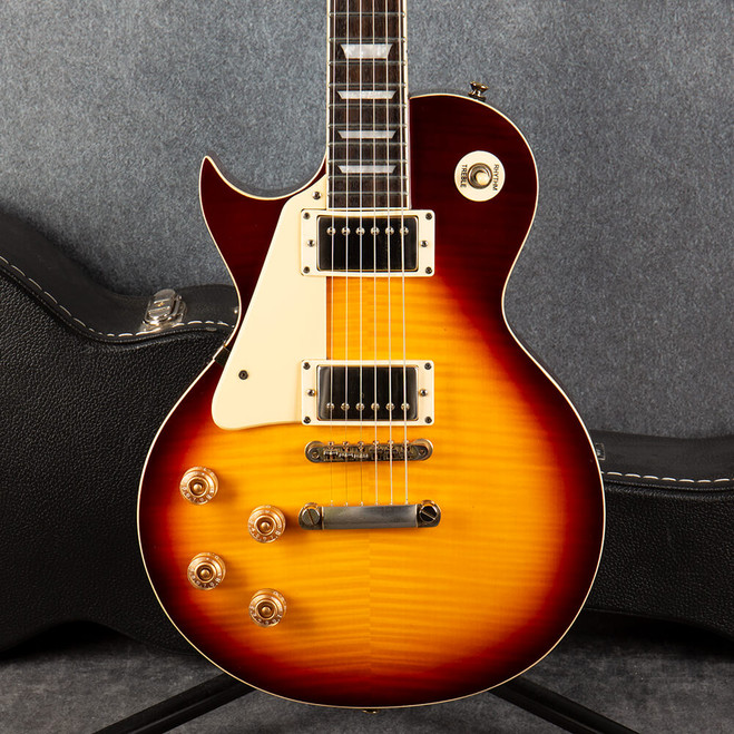 Vintage V100 ReIssued - Left Hand - Tobacco Sunburst - Case - 2nd Hand