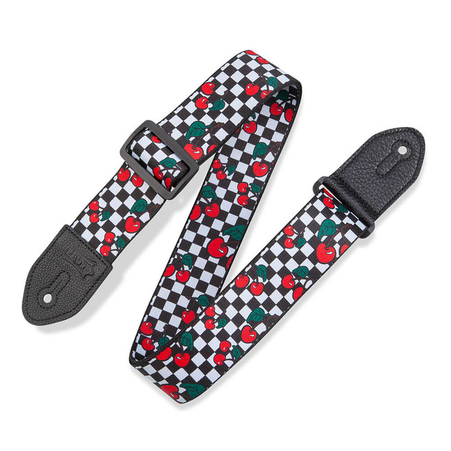 Levy's Print Series Polyester 2" Guitar Strap - Fruit Salad, Cherries