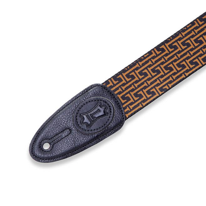 Levy's Signature Series Icon Polyester 2" Guitar Strap - Black-Gold