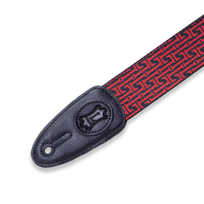 Levy's Signature Series Icon Polyester 2" Guitar Strap - Red-Black