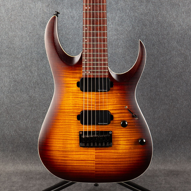 Ibanez RGA742FM-DEF - Duncan Blackouts - Dragon Eye Burst Flat - 2nd Hand