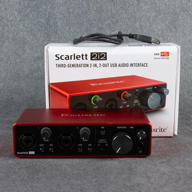 Focusrite Scarlett 2i2 3rd Gen Audio Interface - Boxed - 2nd Hand