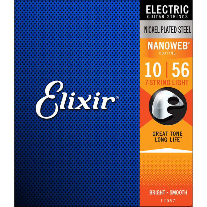 Elixir E12057 Electric Nanoweb, 7 String, 10-56