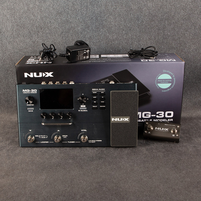 Nux MG-30 Multi Effect Modeler Pedal - Box & PSU - 2nd Hand