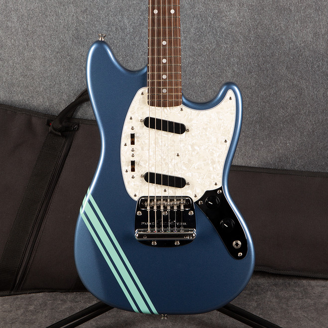 Fender Mustang Competition - Made In Japan - Lake Placid Blue - Bag - 2nd Hand