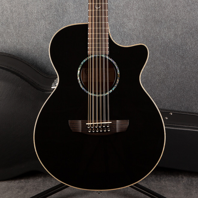 Faith Eclipse Venus FECV12 12 String Electro Acoustic - Black - Case - 2nd Hand