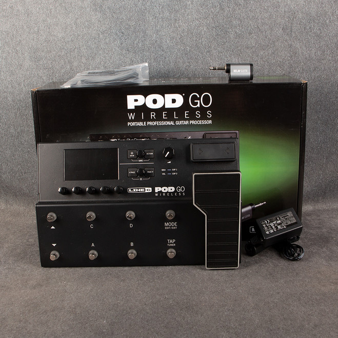 Line 6 Pod Go Wireless Modelling and Multi-Effects Unit - Box & PSU - 2nd Hand