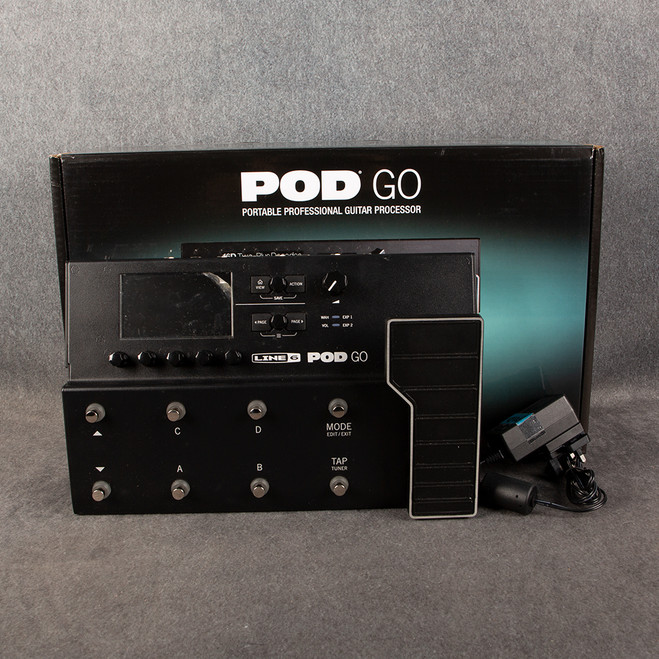 Line 6 Pod Go Guitar Multi FX - Box & PSU - 2nd Hand