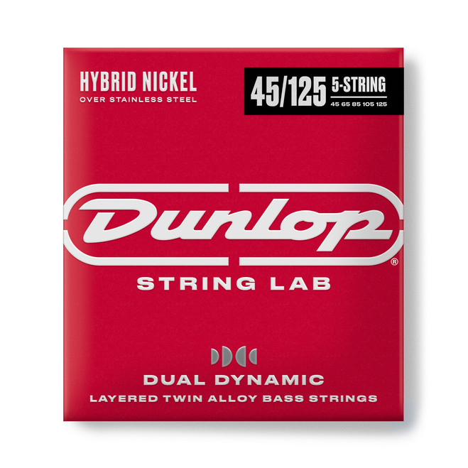 Jim Dunlop Dual Dynamic Hybrid Nickel Bass Strings 45-125 - 5-String
