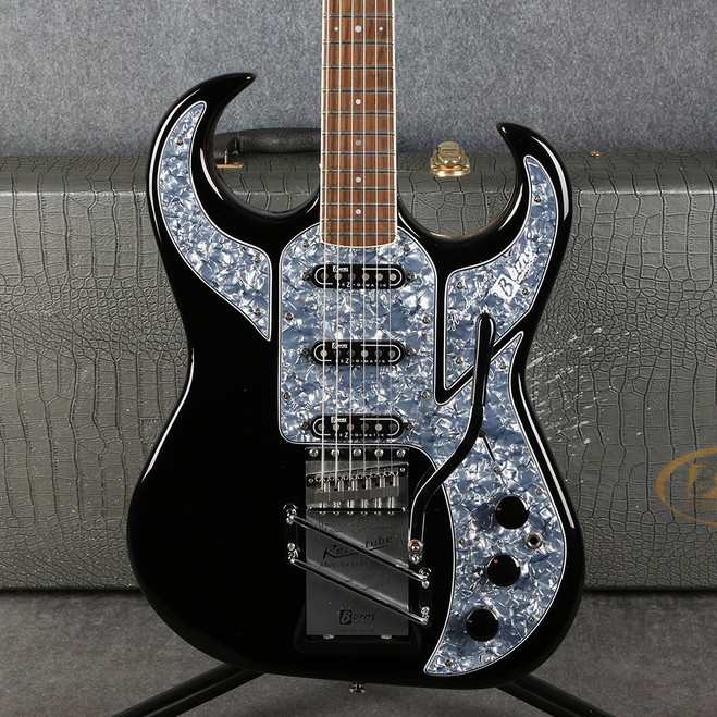 Burns Club Series Bison 64 - Jet Black - Hard Case - 2nd Hand