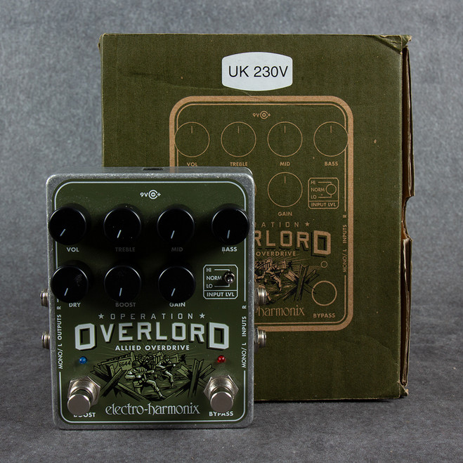 Electro Harmonix Operation Overlord Allied Overdrive Pedal - Boxed - 2nd Hand