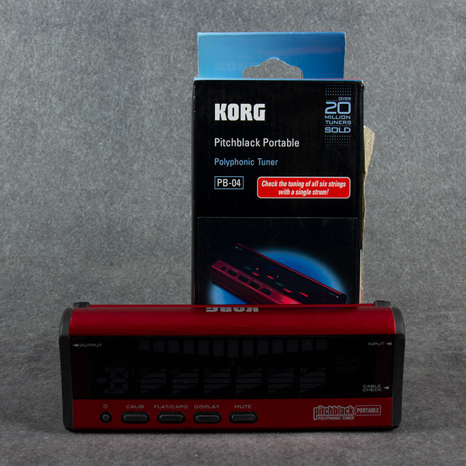 Korg Pitchblack Portable Polyphonic Tuner - Boxed - 2nd Hand