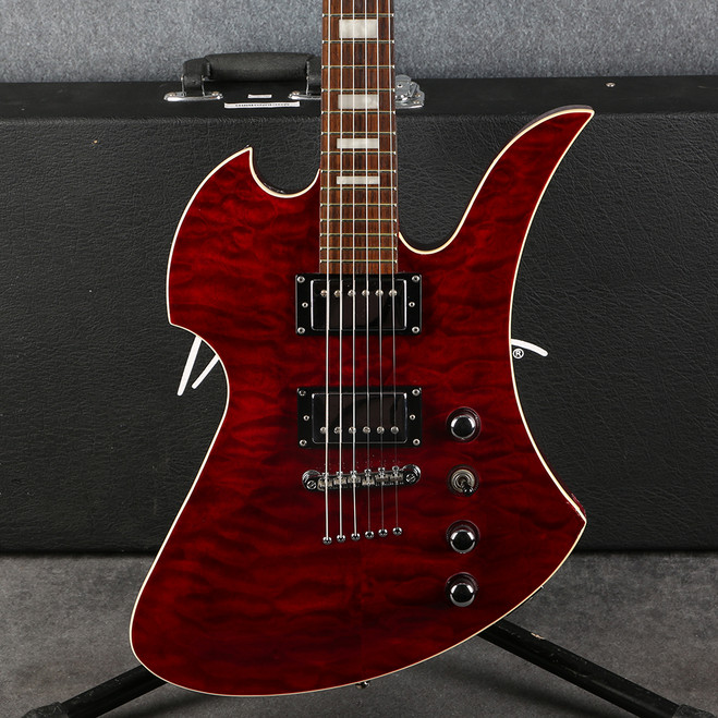 BC Rich Masterpiece Mockingbird - Dragon Blood - Hard Case - 2nd Hand (130941)