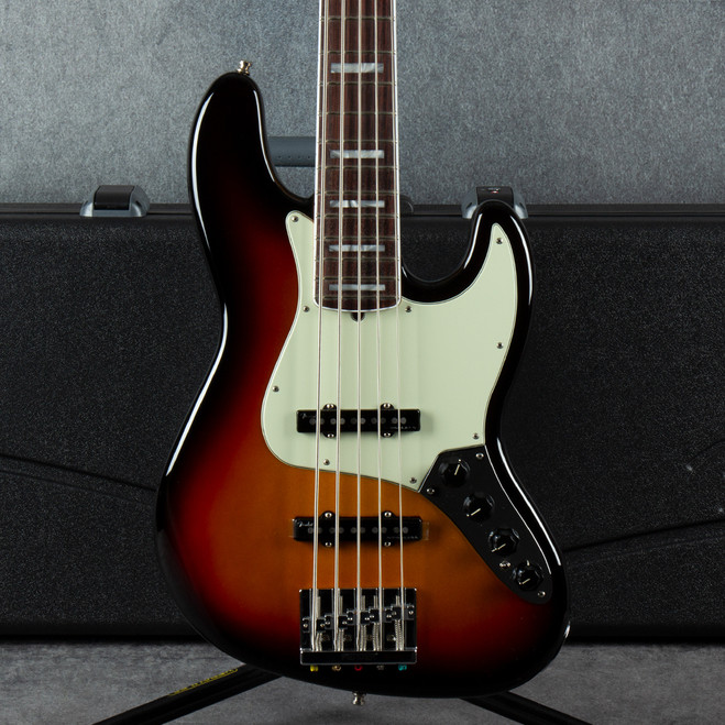 Fender American Ultra Jazz Bass V - Ultraburst - Hard Case - 2nd Hand