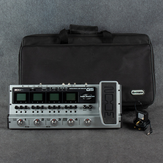 Zoom G5 Guitar Multi FX Pedal - PSU - Gig Bag - 2nd Hand