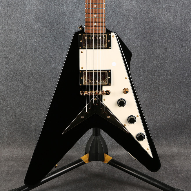 Vintage Guitars V60 Flying V - Black - 2nd Hand