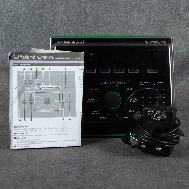 Roland VT-3 Voice Transformer - PSU - Cover - 2nd Hand