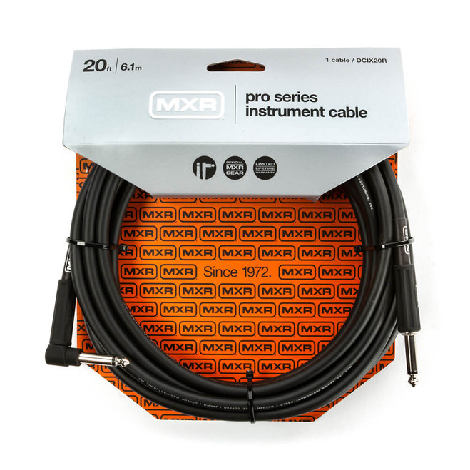 MXR Pro Series Instrument Cable, Right / Straight, 20ft