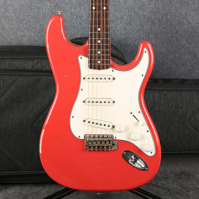 Haar Guitars Trad-s - Relic - Fiesta Red - Gig Bag - 2nd Hand