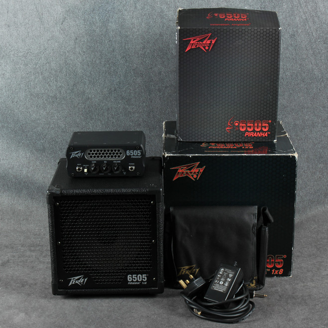 Peavey 6505 Piranha Amp Head - 1x8 Cab - Bag - Box & PSU - 2nd Hand