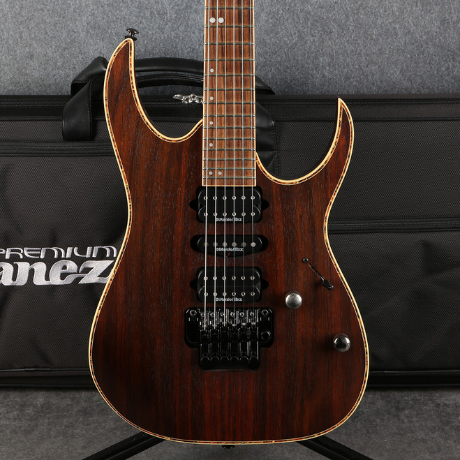 Ibanez RG870RWZ-CNF - Charcoal Brown Flat - Case - 2nd Hand