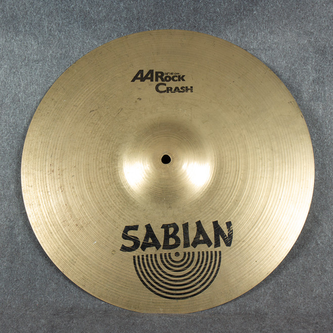 Sabian 16 Inch AA Rock Crash Cymbal - 2nd Hand