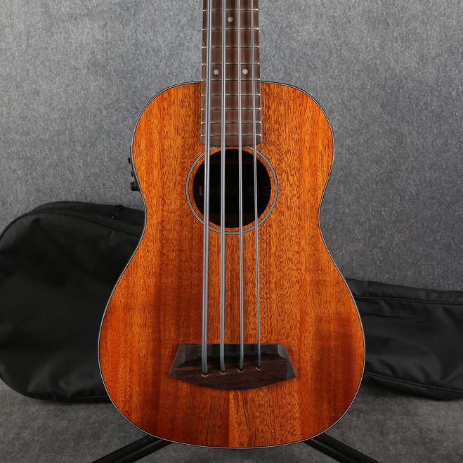 Kala U-Bass Rumbl-FS Electro Acoustic Ukulele Bass - Natural - Bag - 2nd Hand