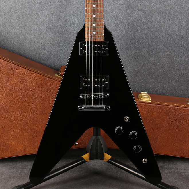 Gibson 80s Flying V - Ebony - Hard Case - 2nd Hand