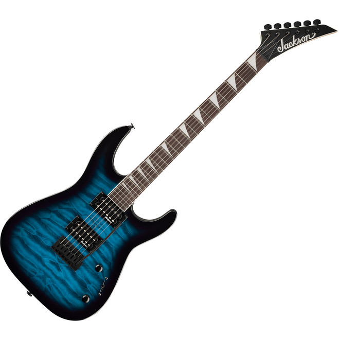 Jackson JS Series Dinky JS20 DKQ 2PT - Transparent Blue Burst