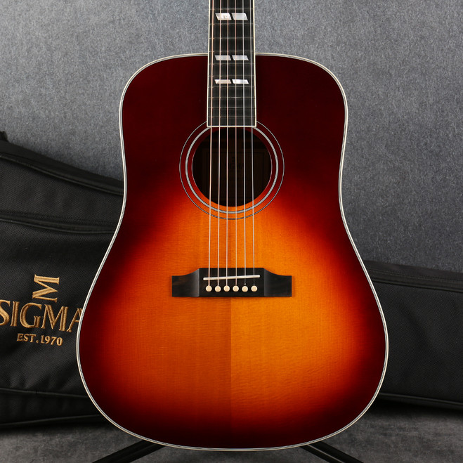 Sigma SDM-SG5 Dreadnought Electro Acoustic - Autumn Burst - Gig Bag - 2nd Hand